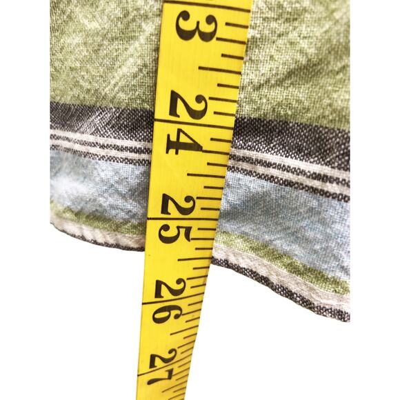 Andrew McMullan Made in USA Linen Blend Striped Shirt 3/4 Sleeve Size 16 - Picture 6 of 6